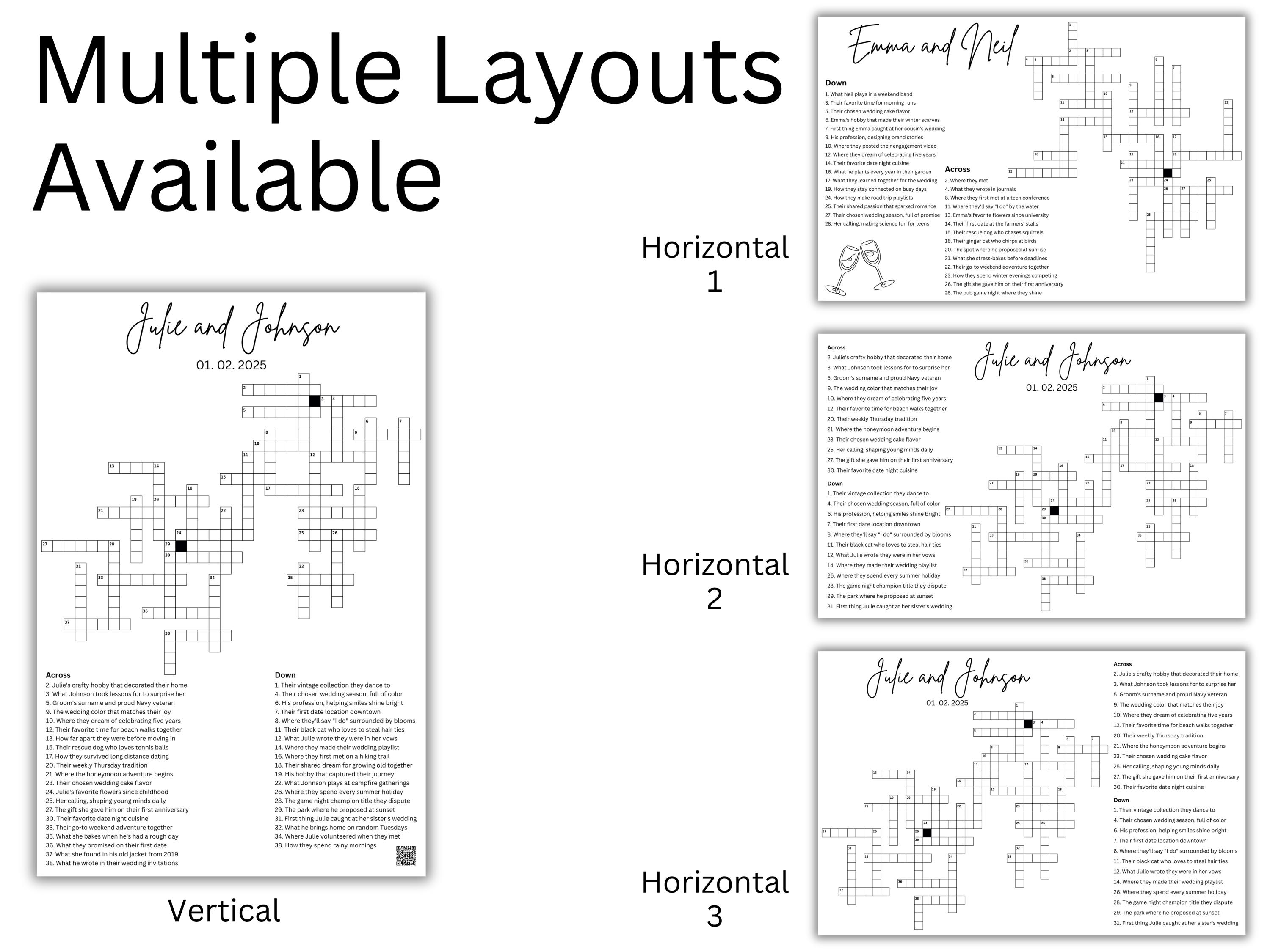 Custom Office Party Giant Crossword Games | Corporate Event Team Activity, Retirement Celebration 4