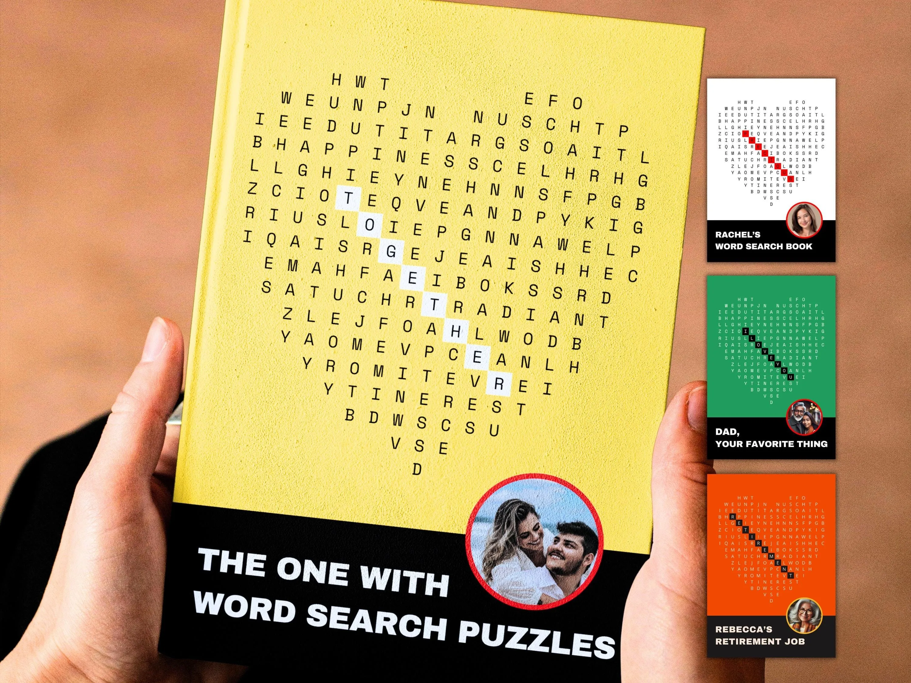 Custom One-Word Love Story Book – Romantic Anniversary Gift