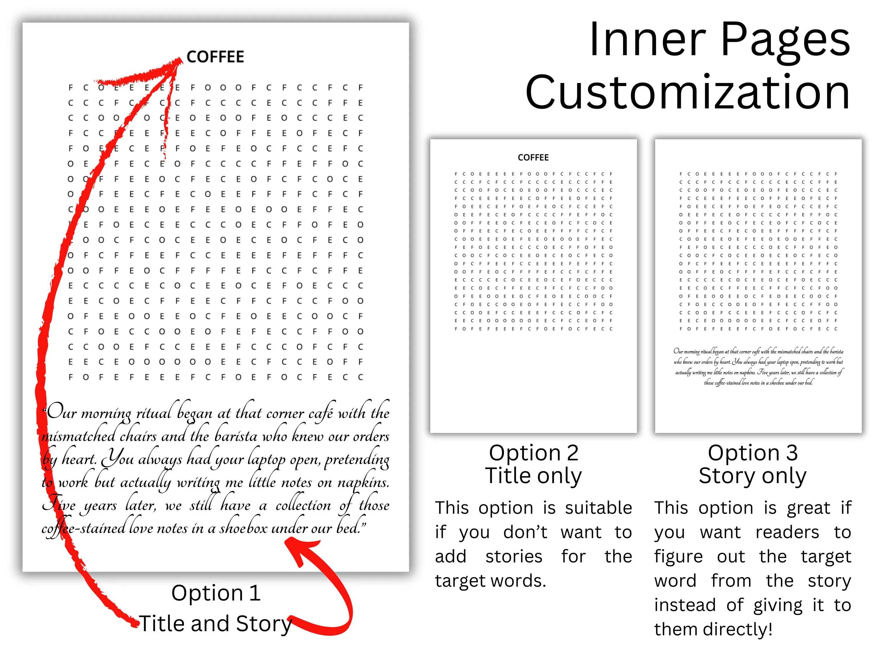 Custom One-Word Love Story Book – Romantic Anniversary Gift 10