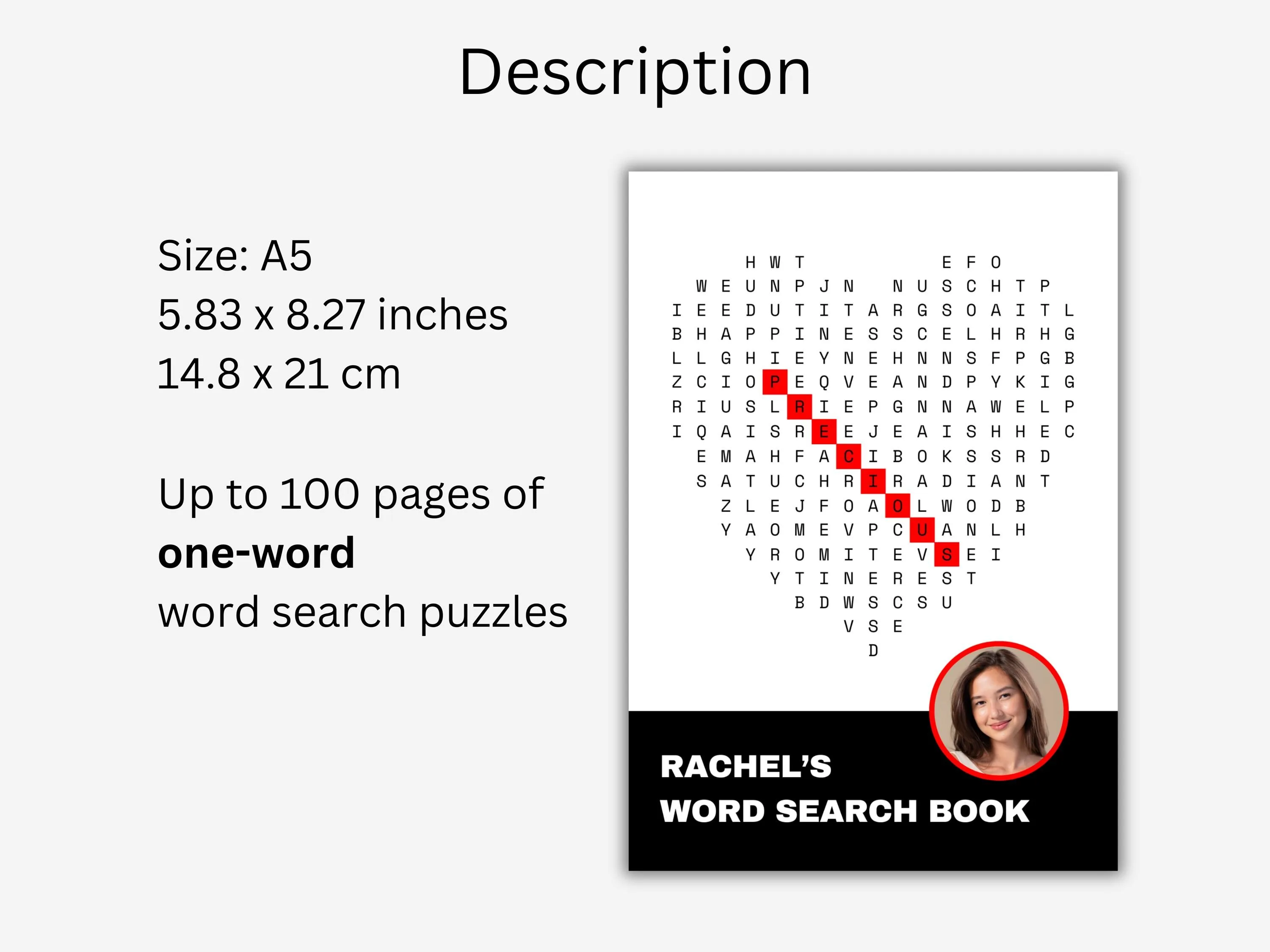 Custom One-Word Love Story Book – Romantic Anniversary Gift 3