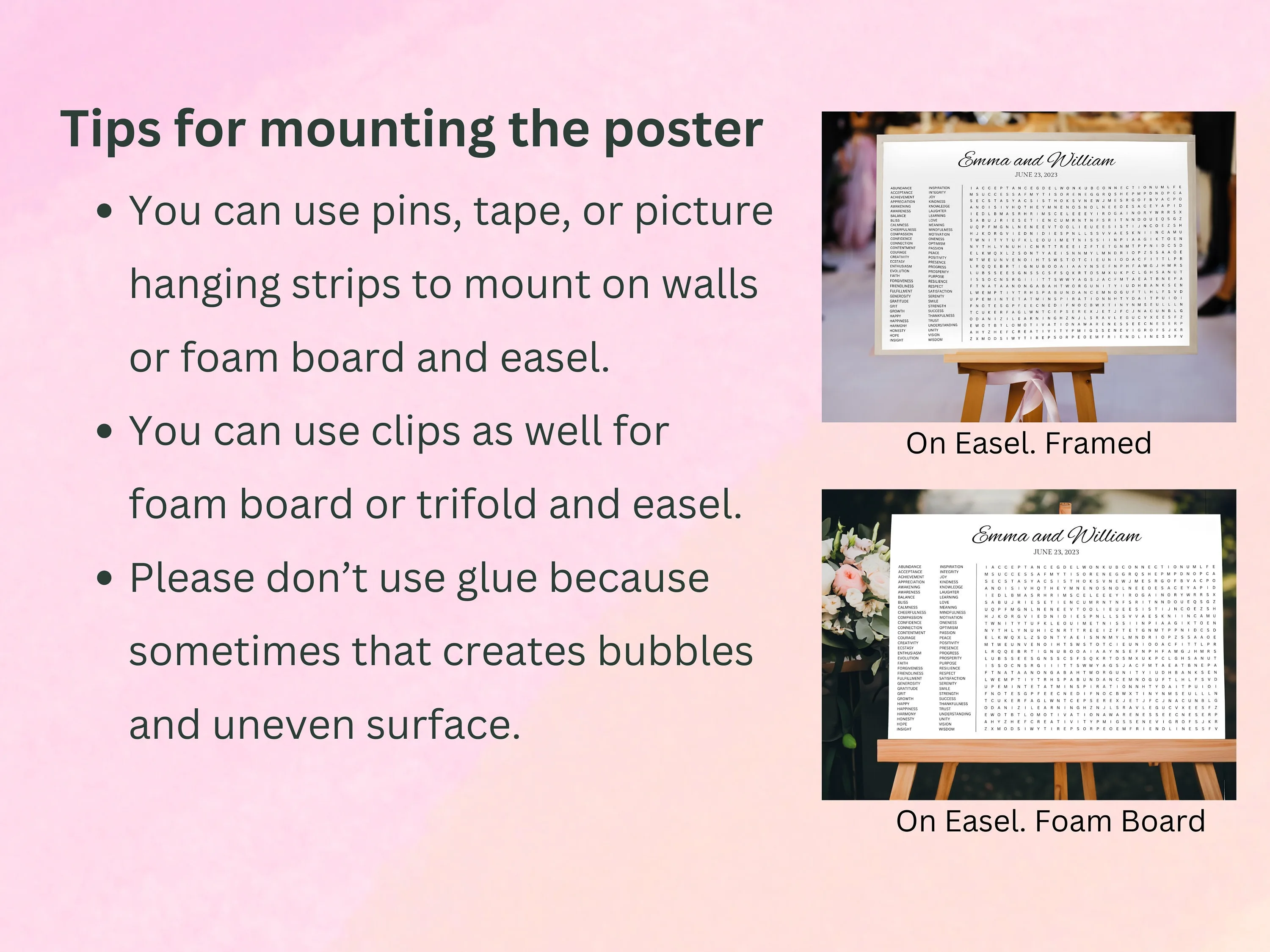 Giant Wedding Word Search Puzzle – Custom Reception Activity 7