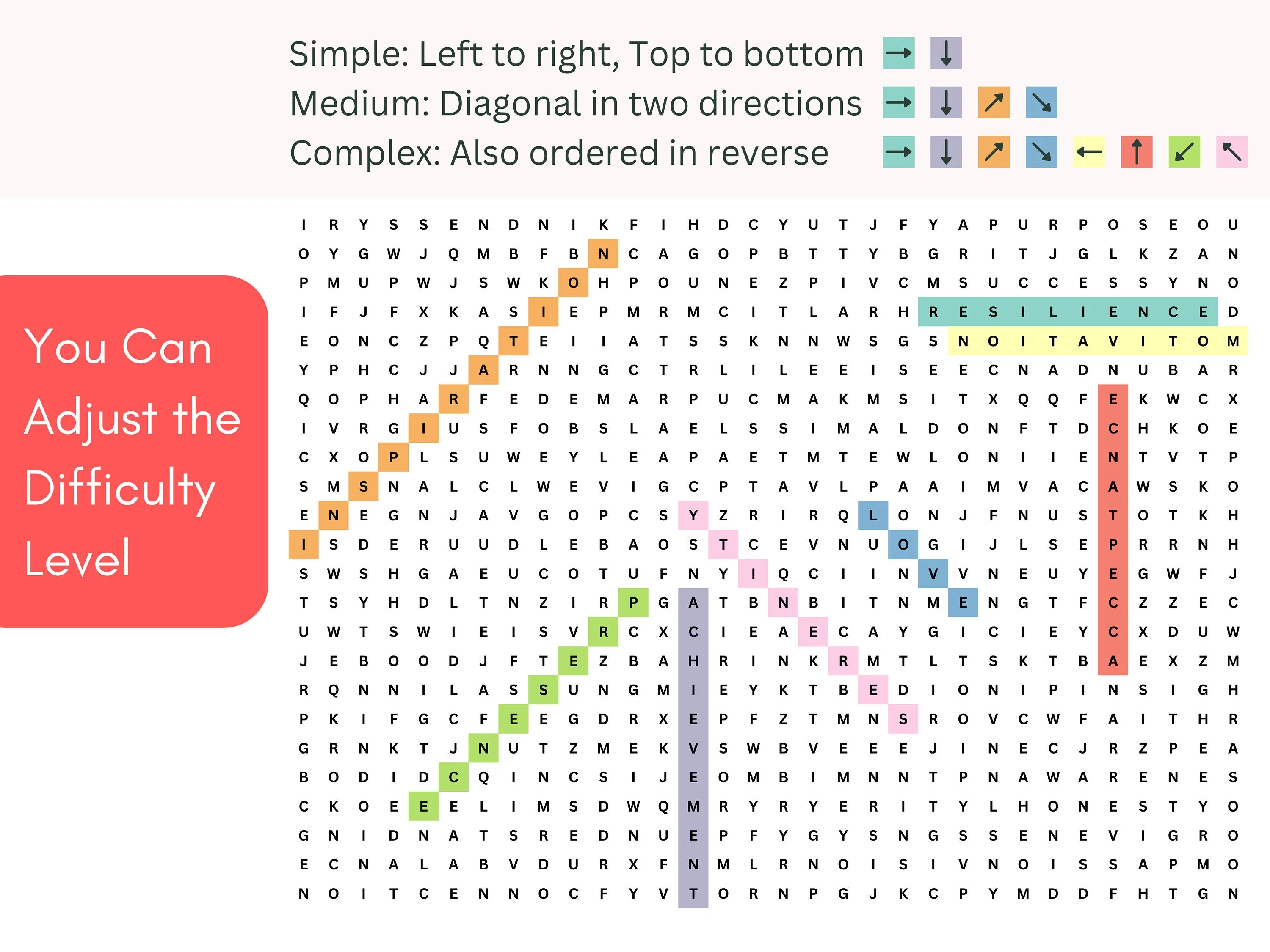 Custom Giant Word Search Poster – Office Party & Team Building Game 3