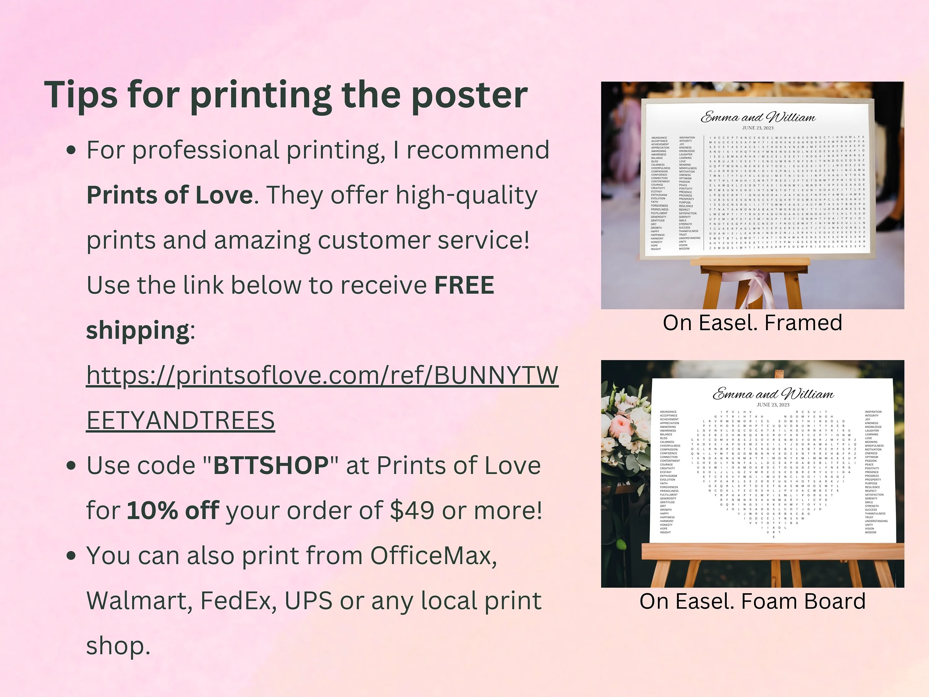 Heart-Shaped Wedding Word Search Puzzle – Dry-Erase Reception Game 7