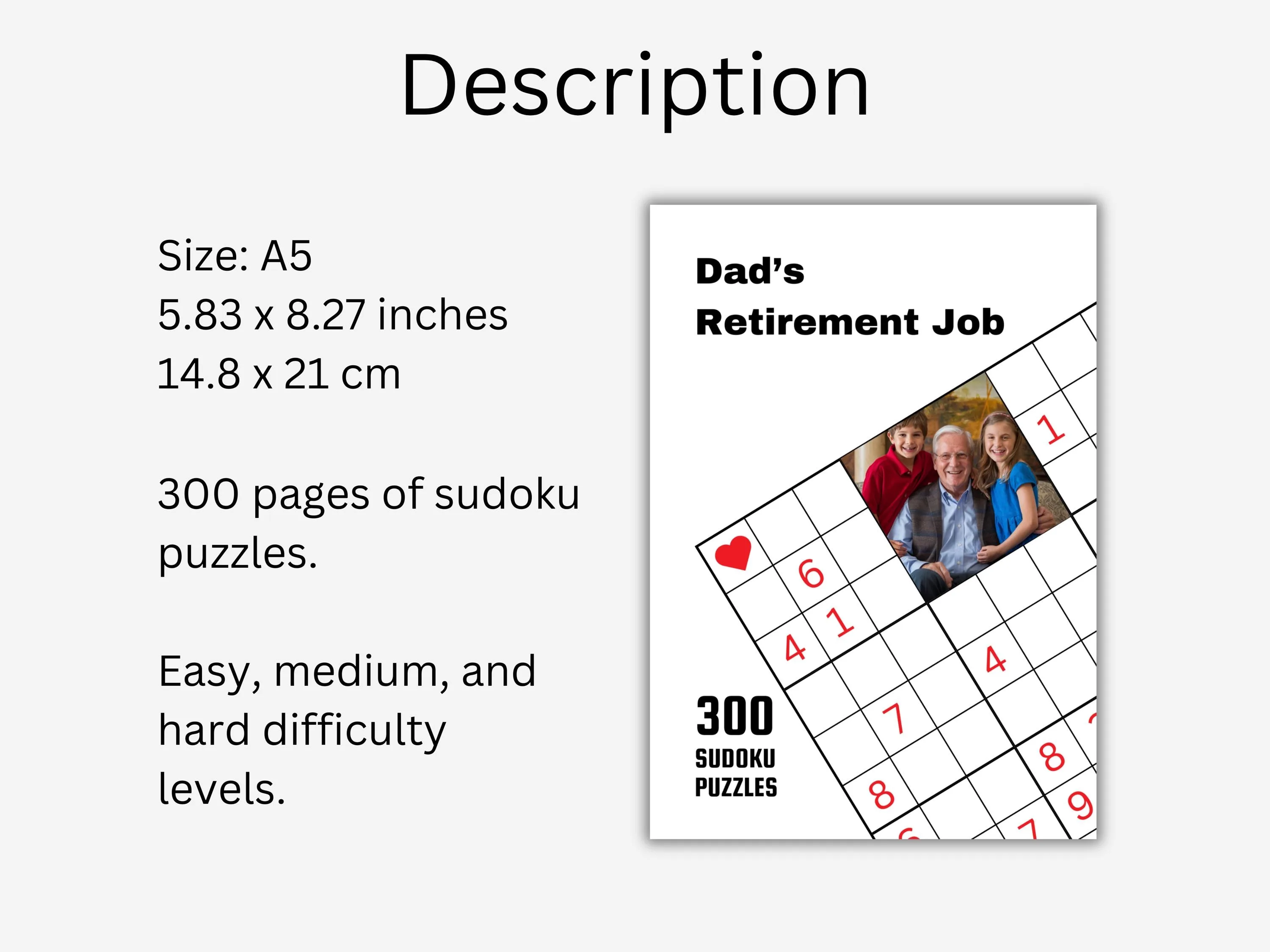 Personalized Christmas Sudoku Puzzle Book – Custom Photo Gift 2