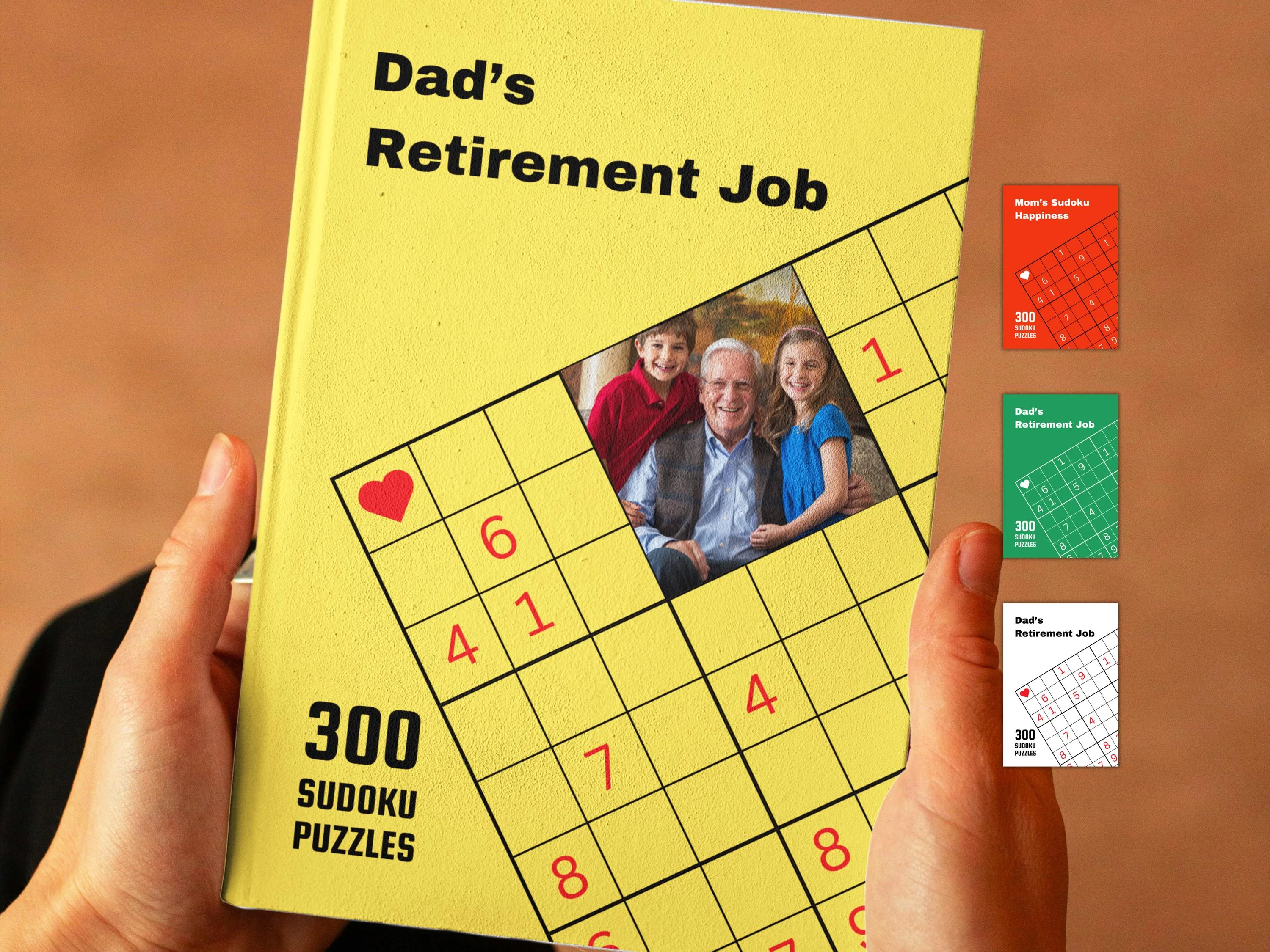 Personalized Sudoku Book for Grandparents – Custom Photo Gift