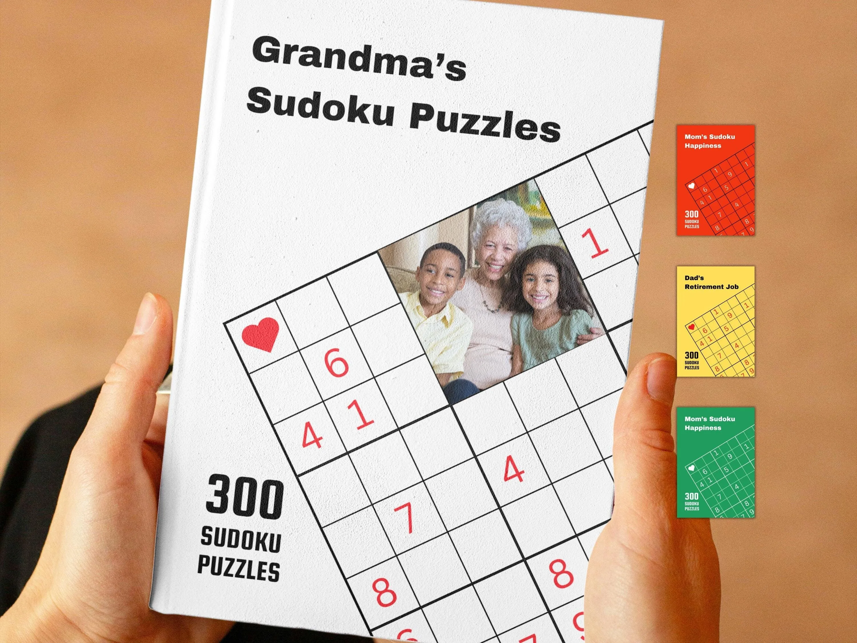 Personalized Holiday Sudoku Puzzle Book – Custom Photo Gift