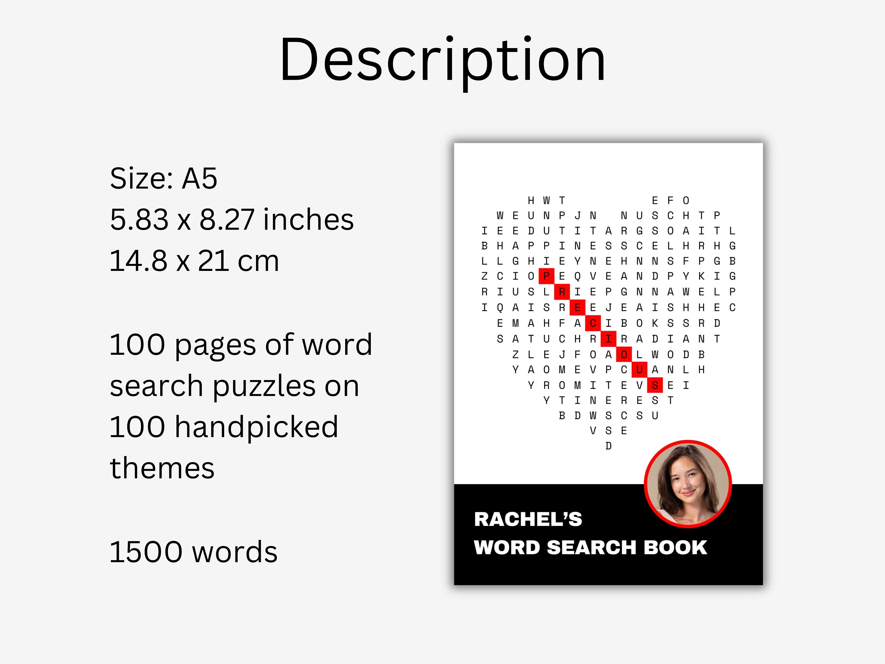 Personalized Retirement Word Search Book – Custom Gift for Retiree 7