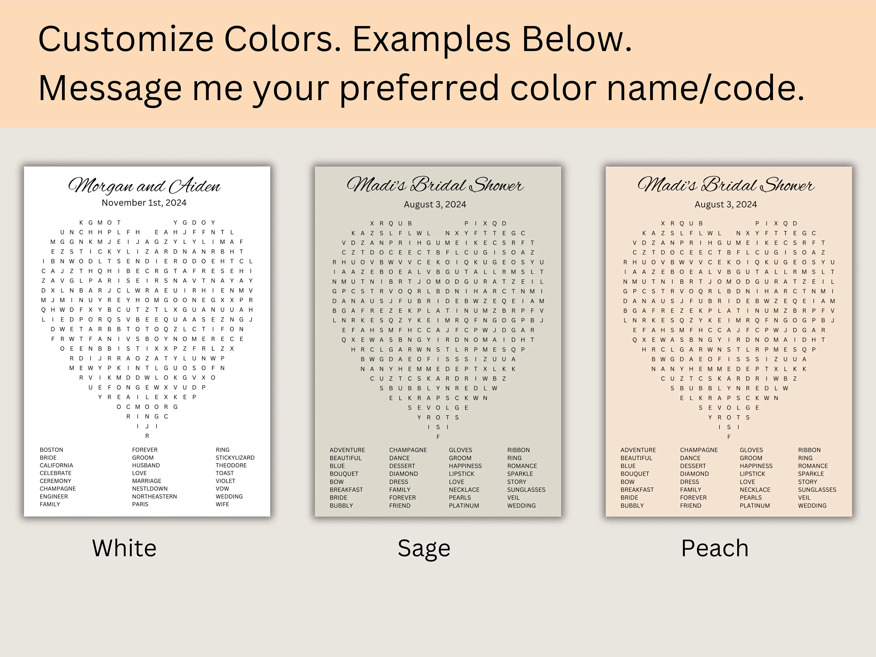 Printable Wedding Word Search Puzzle – Bridal Shower Game 5